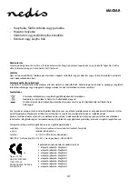 Preview for 41 page of nedis DTCTS10WT Manual