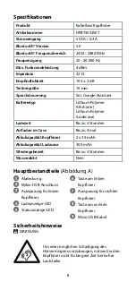 Preview for 8 page of nedis HPBT3052WT Quick Start Manual