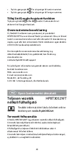 Preview for 45 page of nedis HPBT3052WT Quick Start Manual