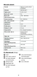 Preview for 46 page of nedis HPBT3052WT Quick Start Manual