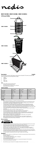 nedis INKI110CBK4 User Manual preview