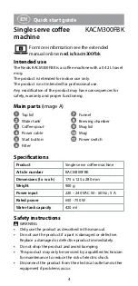 Preview for 4 page of nedis KACM300FBK Quick Start Manual