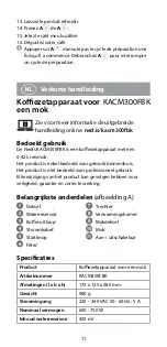 Preview for 11 page of nedis KACM300FBK Quick Start Manual