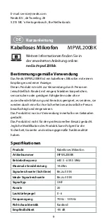 Preview for 9 page of nedis MPWL200BK Quick Start Manual