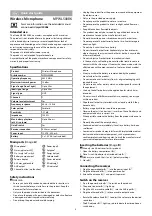 Preview for 4 page of nedis MPWL500BK Quick Start Manual