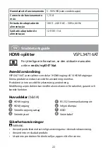 Preview for 22 page of nedis VSPL34716AT Quick Start Manual