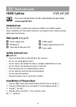 Preview for 4 page of nedis VSPL3472AT Quick Start Manual