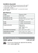 Preview for 8 page of nedis VSPL3472AT Quick Start Manual