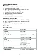 Preview for 20 page of nedis VSPL3472AT Quick Start Manual