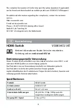 Preview for 8 page of nedis VSWI34721AT Quick Start Manual