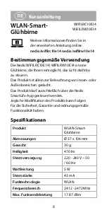 Preview for 8 page of nedis WIFILRC10E14 Quick Start Manual