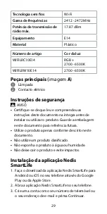 Preview for 29 page of nedis WIFILRC10E14 Quick Start Manual