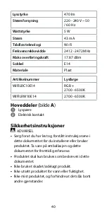 Preview for 40 page of nedis WIFILRC10E14 Quick Start Manual