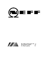 NEFF T4543 Instruction Manual preview