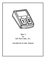 Preview for 1 page of Nel-Tech Labs Take-2 Installation & User Manual