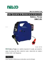 Nelco NBHP 18V Safe Operation & Maintenance Instruction preview