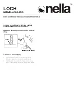 Preview for 6 page of nella LOCH NBMU-4062 ADA Installation Instructions Manual