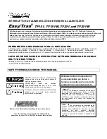 Preview for 11 page of NEMA Reliance Controls Easy/Tran TF151 Manual