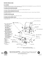 Preview for 2 page of Nemco 55150B Operating And Maintenance Instructions