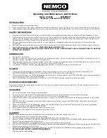 Preview for 1 page of Nemco 55150C Operating And Maintenance Instructions