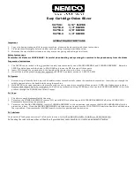 Preview for 1 page of Nemco 56750-1 Operating Instructions