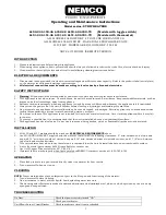 Nemco 6150-24 Operating And Maintenance Instructions preview