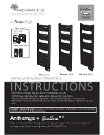 Neomitis Anthemys + EcoSens2 Anthracite Installation And Operating Instructions Manual preview