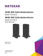 NETGEAR C3700v2 User Manual preview