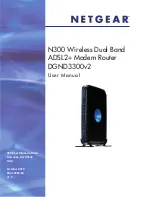 NETGEAR DGND3300v2 - RangeMax Dual Band Wireless-N Modem Router User Manual preview