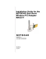 NETGEAR WAG311 - Dual Band Wireless PCI Adapter Installation Manual preview