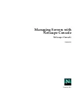 Netscape NETSCAPE CONSOLE 6.0 - MANAGING SERVERS Manual preview