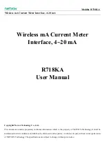 Preview for 1 page of netvox DirekTronik R718KA User Manual