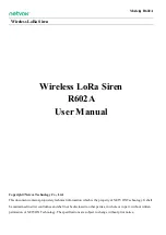 Preview for 1 page of netvox LoRa R602A User Manual