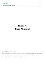 Preview for 1 page of netvox RA03A User Manual