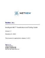 NetXen Intelligent NIC Installation And Tuning Manual preview