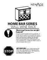 Preview for 15 page of New Age 3 DRAWER BASE HOME BAR Manual