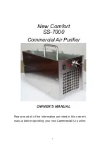 Preview for 1 page of New Comfort SS-7000 Owner'S Manual