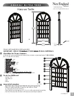 Preview for 1 page of New England Arbors Hanover Trellis VA54230 Assembly Instructions