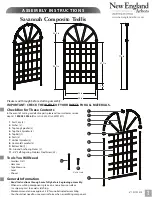 New England Arbors Savannah Composite Trellis Assembly Instructions preview