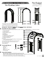 New England Arbors The Wyndham Arbor Assembly Instructions preview