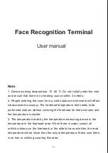 Preview for 2 page of New Gate FACETEMP-SCAN User Manual