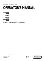 Preview for 1 page of New Holland Auto Command T7030 Operator'S Manual