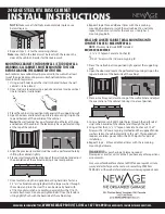 Preview for 5 page of Newage 24 Gage Steel RTA Base Cabinet Install Instructions Manual