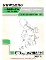 Newlong NP-7A Nstruction Manual/Parts List preview