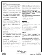 Preview for 3 page of NewMar PM-12-40A PM Series Installation And Operation Manual