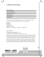 Preview for 18 page of Newwave NW 350 User Manual