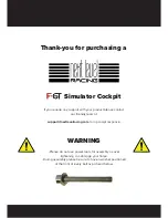 Preview for 2 page of Next Level f-gt simulator cockpit Instruction Manual