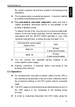 Preview for 9 page of Next LOGIX II RT NETPACK 10000VA Installation And User Manual