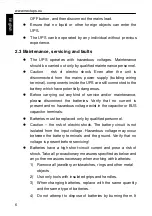 Preview for 10 page of Next LOGIX II RT NETPACK 10000VA Installation And User Manual