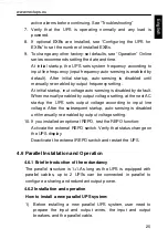 Preview for 29 page of Next LOGIX II RT NETPACK 10000VA Installation And User Manual